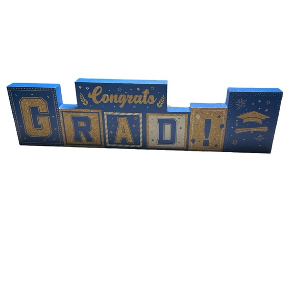 Congrats grad wooden table topper - Picture 1 of 5